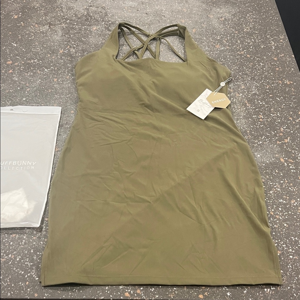 BuffBunny Olive Green Dress